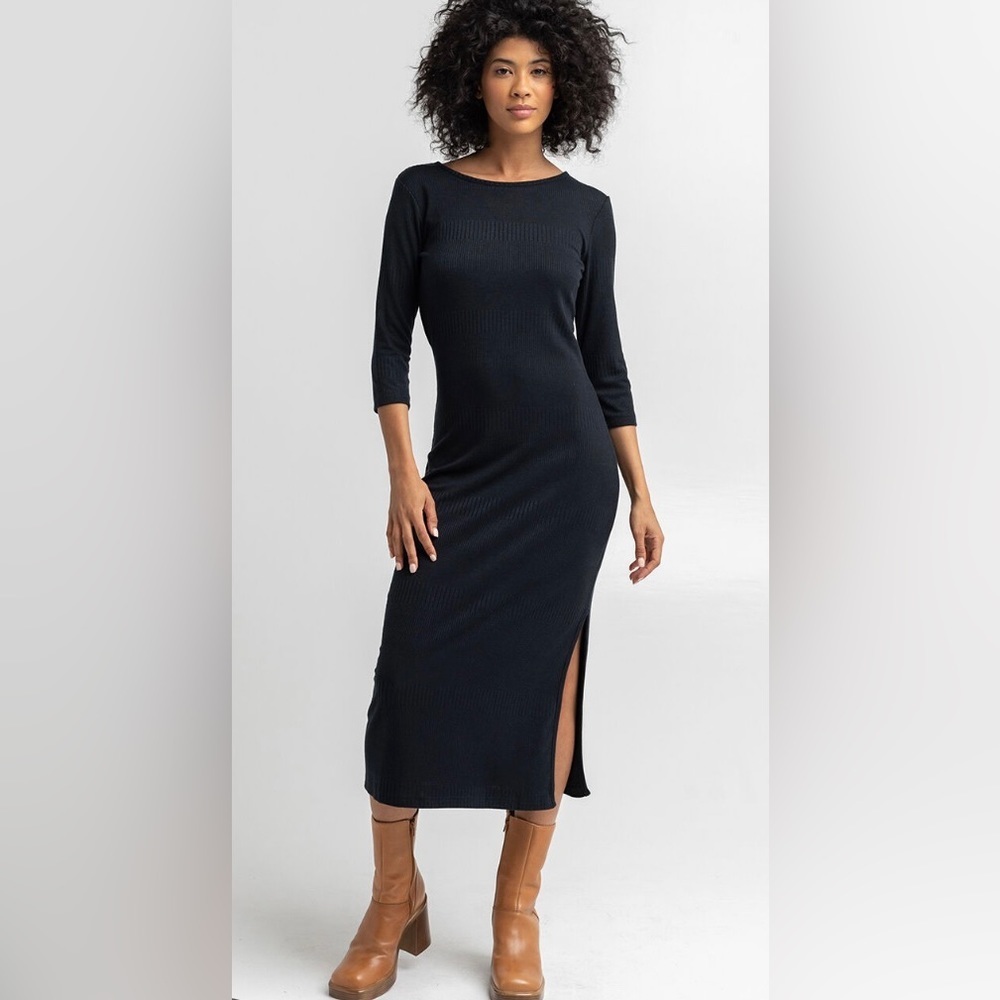 Honey Lips Long Rib Knit Dress